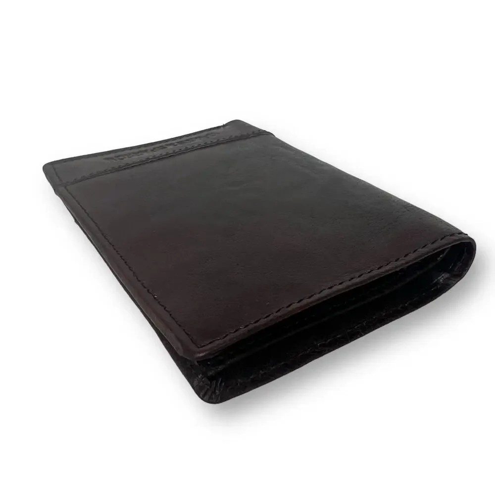 Spikes & Sparrow Baxter Mens Dark Brown Leather Wallet RFID 12 Card Slots New
